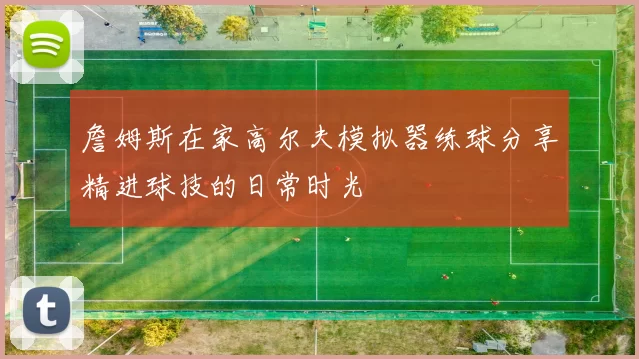 詹姆斯在家高尔夫模拟器练球分享精进球技的日常时光